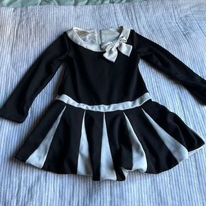 Biscotti black and cream drop waist bow tie